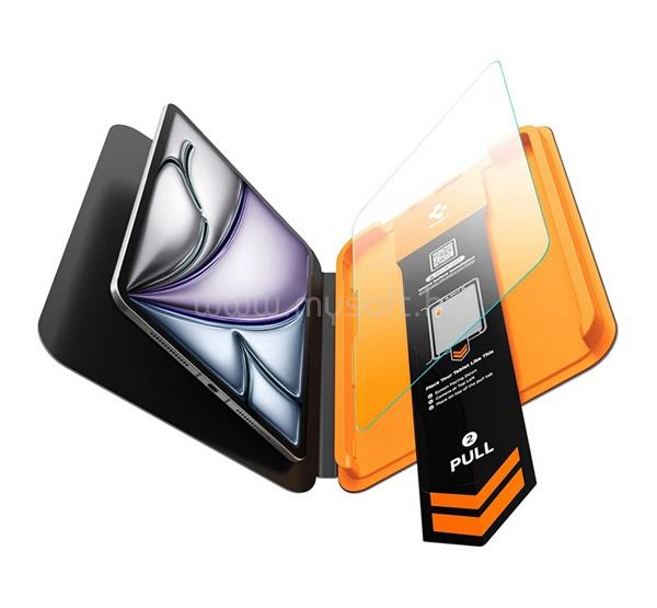 SPIGEN IPAD Air 11 (2026) / Air 11 (2025) SPIGEN GLAS.TR ALIGNMASTER T képernyővédő üveg 2.5D, 9H + segédkeret, ÁTLÁTSZÓ
