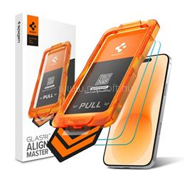 SPIGEN iPhone 18 Pro / 17 Pro SPIGEN GLASS TR ALIGNMASTER S képernyővédő üveg 2db 2.5D, 9H + segédkeret, ÁTLÁTSZÓ AGL10105 small