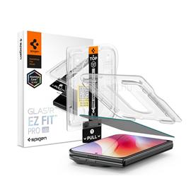 SPIGEN iPhone Duo SPIGEN GLASS TR EZ FIT PRO HD képernyővédő üveg 2.5D, 9H + segédkeret, ÁTLÁTSZÓ AGL12016 small