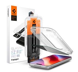 SPIGEN iPhone 18 Pro SPIGEN GLASS TR EZ FIT PRO HD képernyővédő üveg 2.5D, 9H + segédkeret, ÁTLÁTSZÓ AGL12028 small
