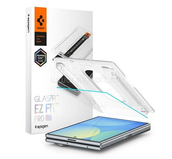 SPIGEN Samsung Z Fold8 SPIGEN GLASS TR EZ FIT PRO HD képernyővédő üveg 2.5D, 9H + segédkeret, ÁTLÁTSZÓ