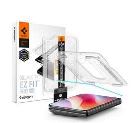 SPIGEN iPhone Duo SPIGEN GLASS TR EZ FIT PRO HD képernyővédő üveg 2.5D, 9H + segédkeret, ÁTLÁTSZÓ AGL12014 small