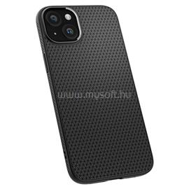 SPIGEN iPhone 15 LIQUID AIR szilikon telefonvédő ütésállóság, rombusz, FEKETE ACS06790 small