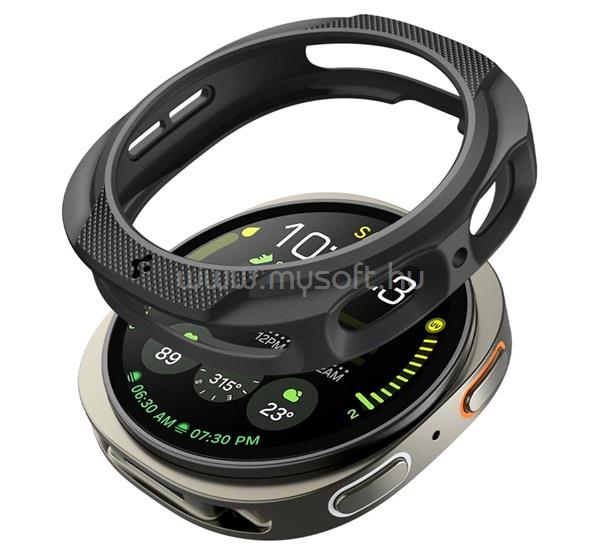 SPIGEN Samsung Watch 8 eSIM 44mm / 8 44mm LIQUID AIR szilikon óra keret ütésállóság FEKETE
