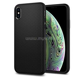 SPIGEN iPhone XS 5.8 / X 5.8 LIQUID AIR szilikon telefonvédő ütésállóság, rombusz, FEKETE 063CS25114 small
