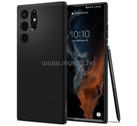 SPIGEN Samsung S22 Ultra LIQUID AIR szilikon telefonvédő ütésállóság, rombusz, FEKETE ACS03915 small