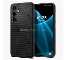 SPIGEN Samsung S24 LIQUID AIR szilikon telefonvédő ütésállóság, rombusz, FEKETE ACS07347 small