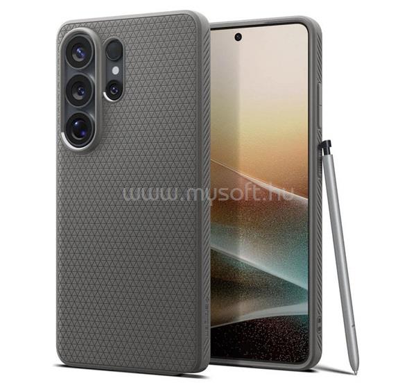 SPIGEN Samsung S26 Ultra SPIGEN LIQUID AIR szilikon telefonvédő ütésállóság, rombusz, SÖTÉTSZÜRKE