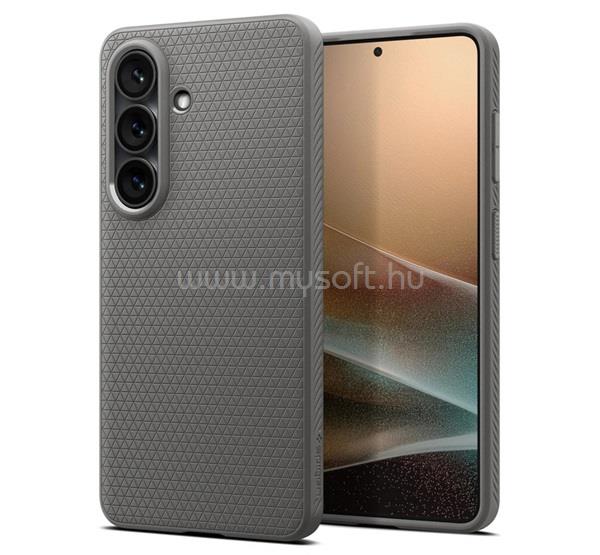 SPIGEN Samsung S26 SPIGEN LIQUID AIR szilikon telefonvédő ütésállóság, rombusz, SÖTÉTSZÜRKE