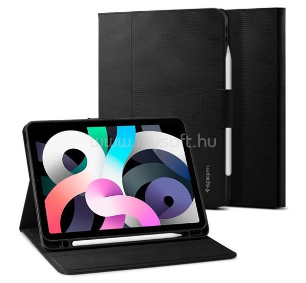 SPIGEN IPAD Air 11 (2026) / Air 11 (2025) / Air 11 (2024) LIQUID AIR szilikon tok aktív FLIP, ceruza tartó, FEKETE