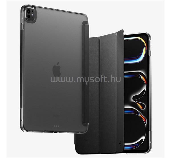 SPIGEN IPAD Pro 11 (2025) / Pro 11 (2024) LIQUID AIR szilikon tok aktív FLIP, asztali tartó, FEKETE