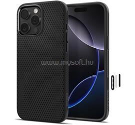 SPIGEN iPhone 16 Pro Max SPIGEN LIQUID AIR T szilikon telefonvédő ütésállóság, MagSafe, FEKETE ACS09114 small