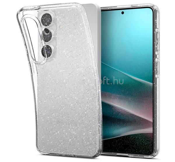 SPIGEN Samsung S26 SPIGEN LIQUID CRYSTAL GLITTER szilikon telefonvédő ütésállóság, csillámporos, ÁTLÁTSZÓ