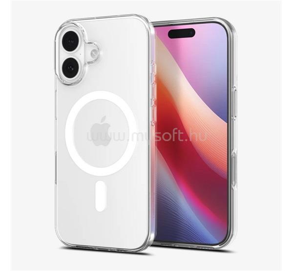 SPIGEN iPhone 17 SPIGEN LIQUID CRYSTAL MAGSAFE szilikon telefonvédő ütésállóság, MagSafe, ÁTLÁTSZÓ