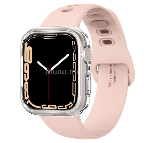 SPIGEN Apple Watch Series 9 41mm / 8 41mm LIQUID CRYSTAL szilikon óra keret ütésállóság, 061CS24483 utód, ÁTLÁTSZÓ