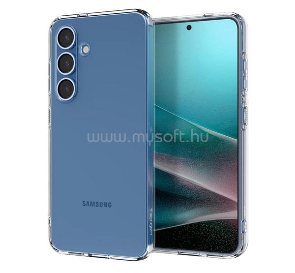 SPIGEN Samsung S25 SPIGEN LIQUID CRYSTAL szilikon telefonvédő ütésállóság, légpárnás sarok, ÁTLÁTSZÓ