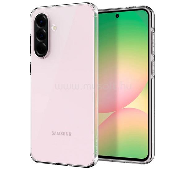SPIGEN Samsung A56 5G SPIGEN LIQUID CRYSTAL szilikon telefonvédő ütésállóság, légpárnás sarok, ÁTLÁTSZÓ