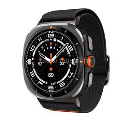 SPIGEN Samsung Watch Ultra eSIM 47mm LITE FIT pótszíj egyedi méret, textil, FEKETE AMP08772 small