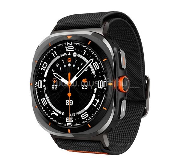 SPIGEN Samsung Watch Ultra eSIM 47mm LITE FIT pótszíj egyedi méret, textil, FEKETE