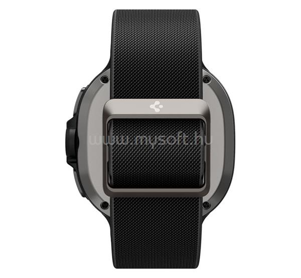 SPIGEN Samsung Watch 8 Classic eSIM 46mm / 8 Classic 46mm LITE FIT pótszíj egyedi méret, textil, FEKETE