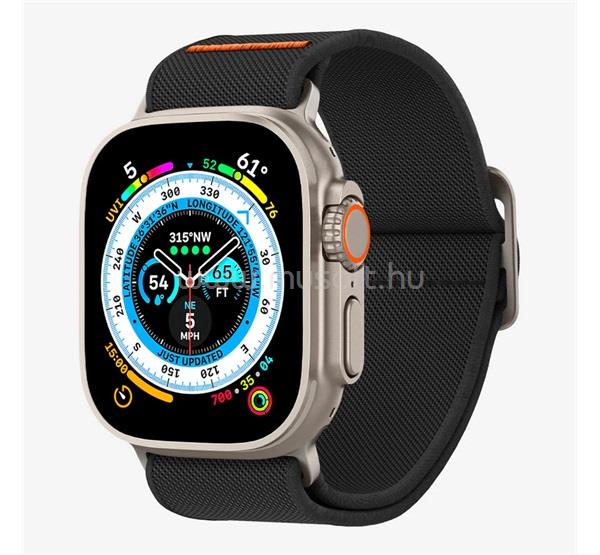 SPIGEN LITE FIT ULTRA pótszíj egyedi méret, textil, FEKETE