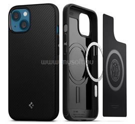 SPIGEN iPhone 13 mini MAG szilikon telefonvédő matt, MagSafe, FEKETE ACS03680 small