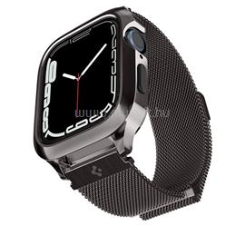 SPIGEN Apple Watch Series SE 3 44mm / 9 45mm / SE 2 44mm METAL FIT PRO fém óra keret ütésállóság FEKETE ACS04585 small
