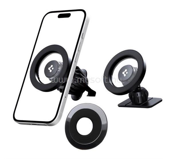 SPIGEN MFT13 autós tartó szellőzőre, mágneses, FEKETE