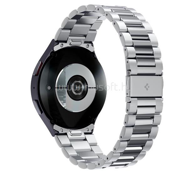 SPIGEN Samsung Watch 7 eSIM 44mm / 7 44mm / 7 eSIM 40mm MODERN FIT pótszíj egyedi méret, fém, EZÜST