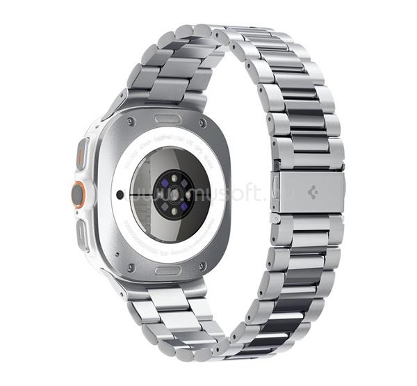 SPIGEN Samsung Watch Ultra eSIM 47mm MODERN FIT pótszíj egyedi méret, fém, EZÜST