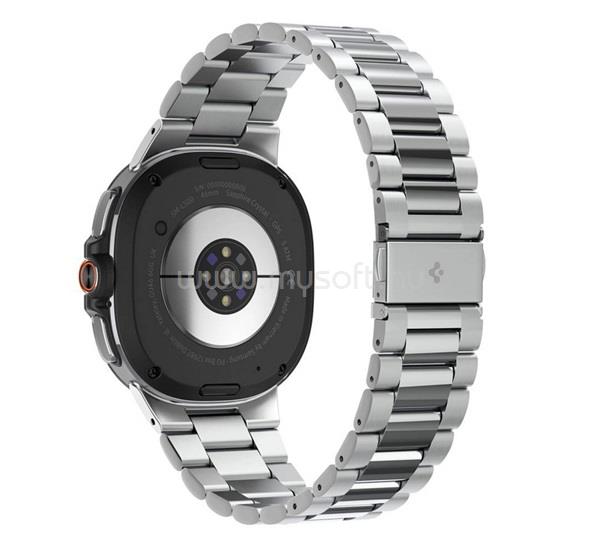 SPIGEN Samsung Watch 8 Classic eSIM 46mm / 8 Classic 46mm / 8 eSIM 44mm MODERN FIT pótszíj egyedi méret, fém, EZÜST