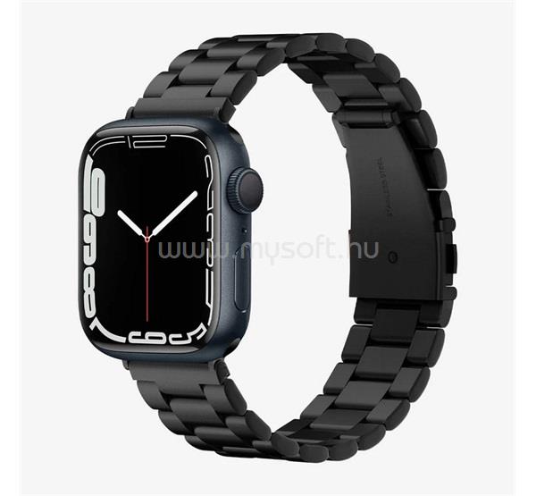 SPIGEN MODERN FIT pótszíj egyedi méret, fém, FEKETE