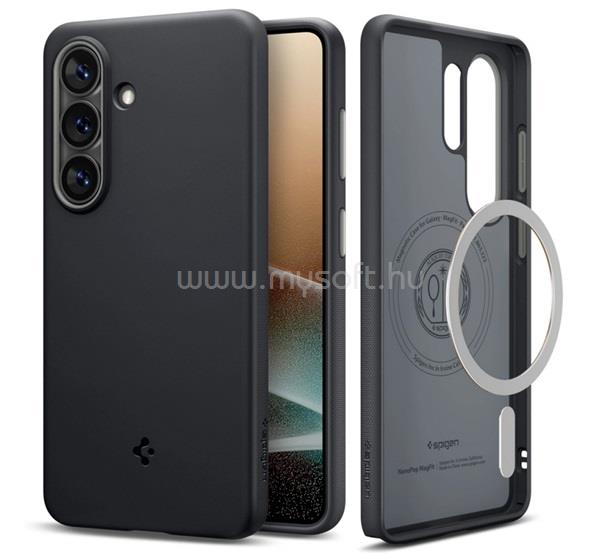 SPIGEN Samsung S26 Ultra SPIGEN NANO POP szilikon telefonvédő kameravédő, MagSafe, FEKETE