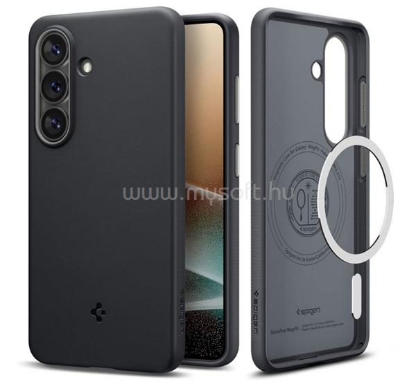 SPIGEN Samsung S26 SPIGEN NANO POP szilikon telefonvédő kameravédő, MagSafe, FEKETE