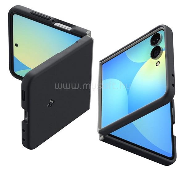 SPIGEN Samsung Z Flip8 SPIGEN NANO POP szilikon telefonvédő kameravédő, MagSafe, FEKETE