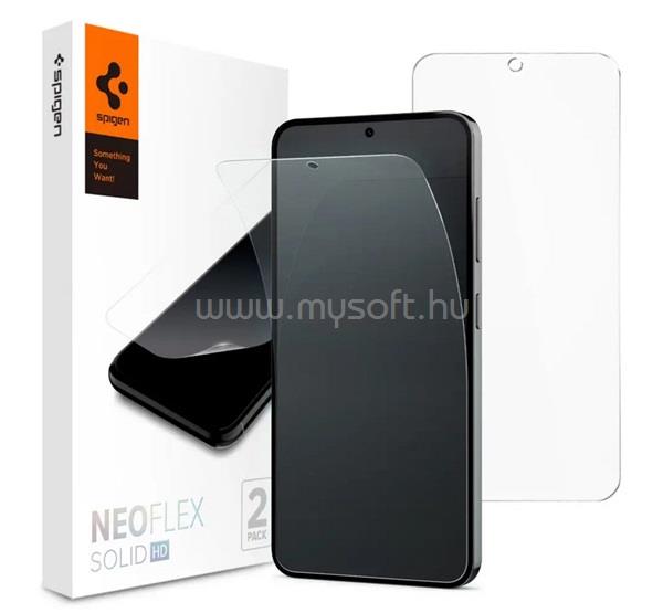 SPIGEN Samsung S24 NEOFLEX képernyővédő fólia 2db full screen, tok barát, ÁTLÁTSZÓ