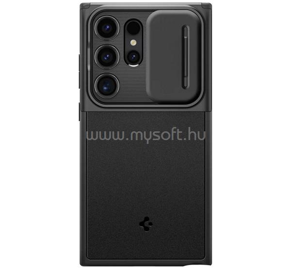 SPIGEN Samsung S24 Ultra OPTIK ARMOR szilikon telefonvédő kameravédő FEKETE