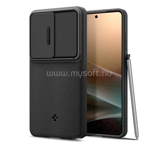 SPIGEN Samsung S26 Ultra SPIGEN OPTIK ARMOR szilikon telefonvédő kameravédő FEKETE