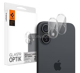SPIGEN iPhone 16 SPIGEN OPTIK kameravédő üveg 2db 9H ÁTLÁTSZÓ AGL07923 small