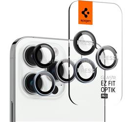 SPIGEN iPhone 16 Pro Max / 16 Pro / 15 Pro Max SPIGEN OPTIK PRO kameravédő üveg 2db 9H, csak lencse, ÁTLÁTSZÓ AGL06914 small