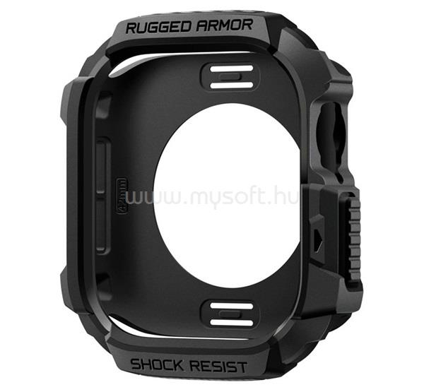 SPIGEN RUGGED ARMOR 2 pótszíj egyedi méret, ütésállóság + szilikon keret, FEKETE