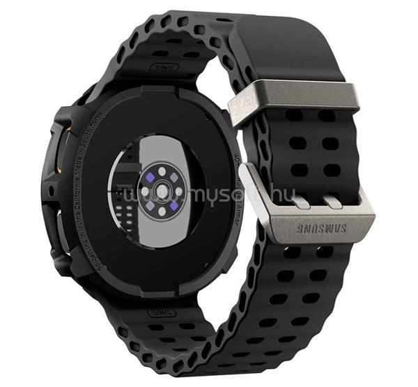 SPIGEN Samsung Watch 8 eSIM 40mm / 8 40mm RUGGED ARMOR műanyag óra keret ütésállóság FEKETE