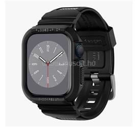SPIGEN Apple Watch Series 9 45mm RUGGED ARMOR PRO pótszíj egyedi méret, ütésállóság + szilikon keret, FEKETE 062CS25324 small