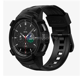 SPIGEN Samsung Watch 4 Classic 46 mm RUGGED ARMOR PRO pótszíj egyedi méret, ütésállóság + szilikon keret, FEKETE ACS03832 small