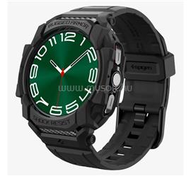 SPIGEN Samsung Watch Ultra eSIM 47mm RUGGED ARMOR PRO pótszíj egyedi méret, ütésállóság + szilikon keret, FEKETE ACS08427 small
