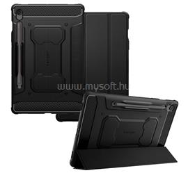 SPIGEN Samsung Tab S10 FE Plus WIFI / Tab S10 FE Plus LTE RUGGED ARMOR PRO tok álló aktív FLIP, ceruza tartó, FEKETE ACS09381 small