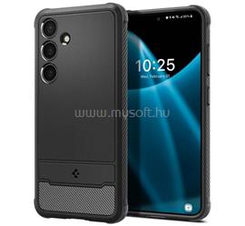 SPIGEN Samsung S24 RUGGED ARMOR szilikon telefonvédő ütésállóság, karbon minta, FEKETE ACS07346 small