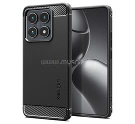 SPIGEN Xiaomi 14T RUGGED ARMOR szilikon telefonvédő ütésállóság, karbon minta, FEKETE ACS08857 small