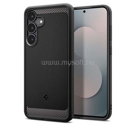 SPIGEN Samsung S25 FE SPIGEN RUGGED ARMOR szilikon telefonvédő ütésállóság, karbon minta, FEKETE ACS10025 small