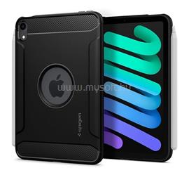 SPIGEN IPAD mini 7 (2024) / mini 6 (2021) RUGGED ARMOR szilikon telefonvédő ütésállóság, logó kivágás, FEKETE ACS03764 small
